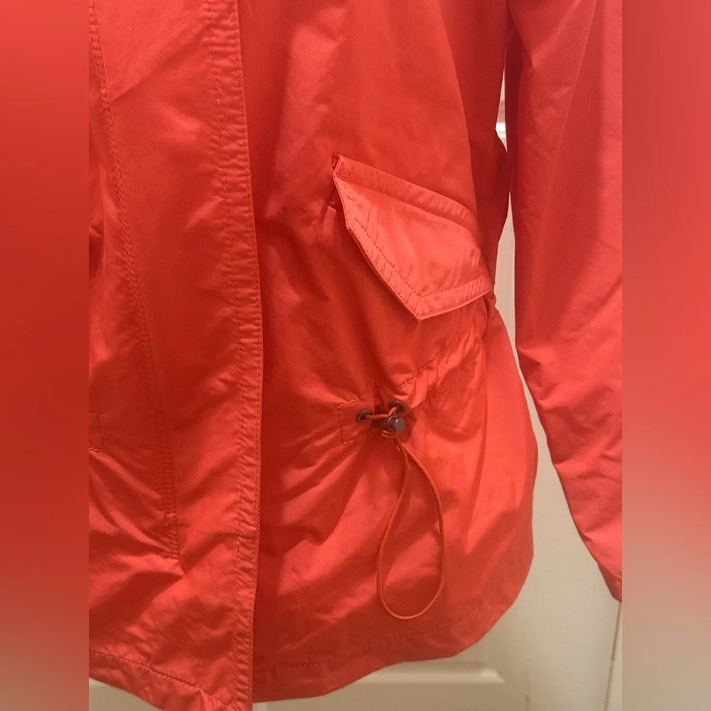 Coach. Utility Rain Jacket. Coral. Size XS.